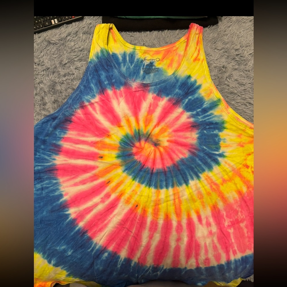 Colorful Tie-Dye Tank Top